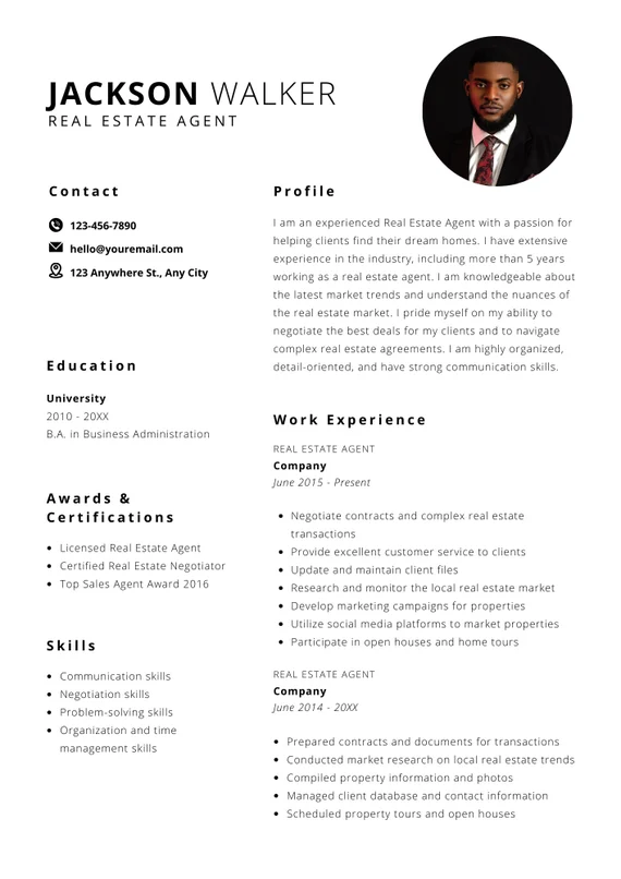 CV Template 5